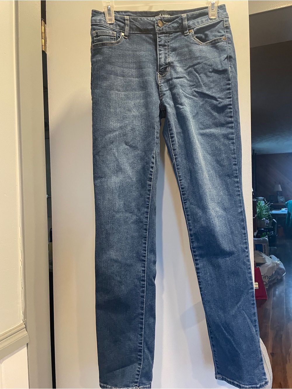 d. jeans women’s Slim Straight Blue Denim Jeans size 6